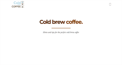 Desktop Screenshot of coldbrew-coffee.com